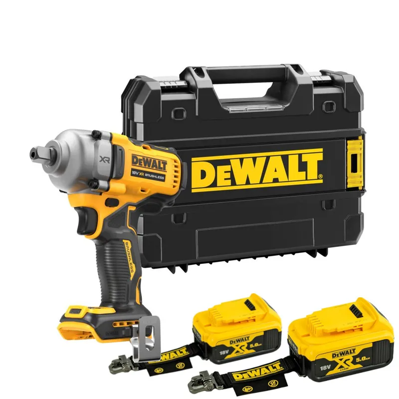 DeWALT DCF891P2LRT Aku rázový utahovák, 2x 5Ah aku LR, bez nabíječky, Tstak Top Prodej