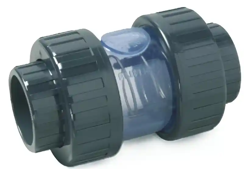 Zpětná transparentní klapka PVC-U Plimat, d16 x 16 mm, lepení x lepení Speciální Cena