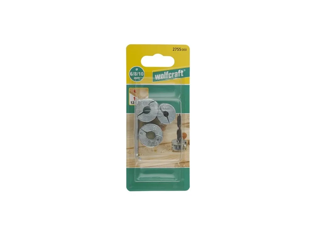 Horká Nabídka Wolfcraft Sada omezovačů hloubky vrtání Universal 6-8-10mm